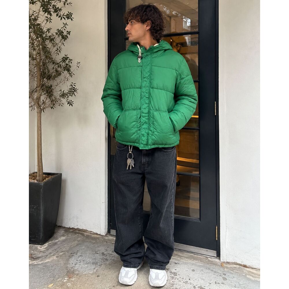 Divided Green Snowboard Ski Puffer Jacket Coat  Mens Size Medium